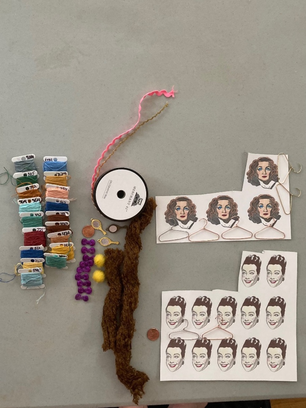 Various craft supplies
